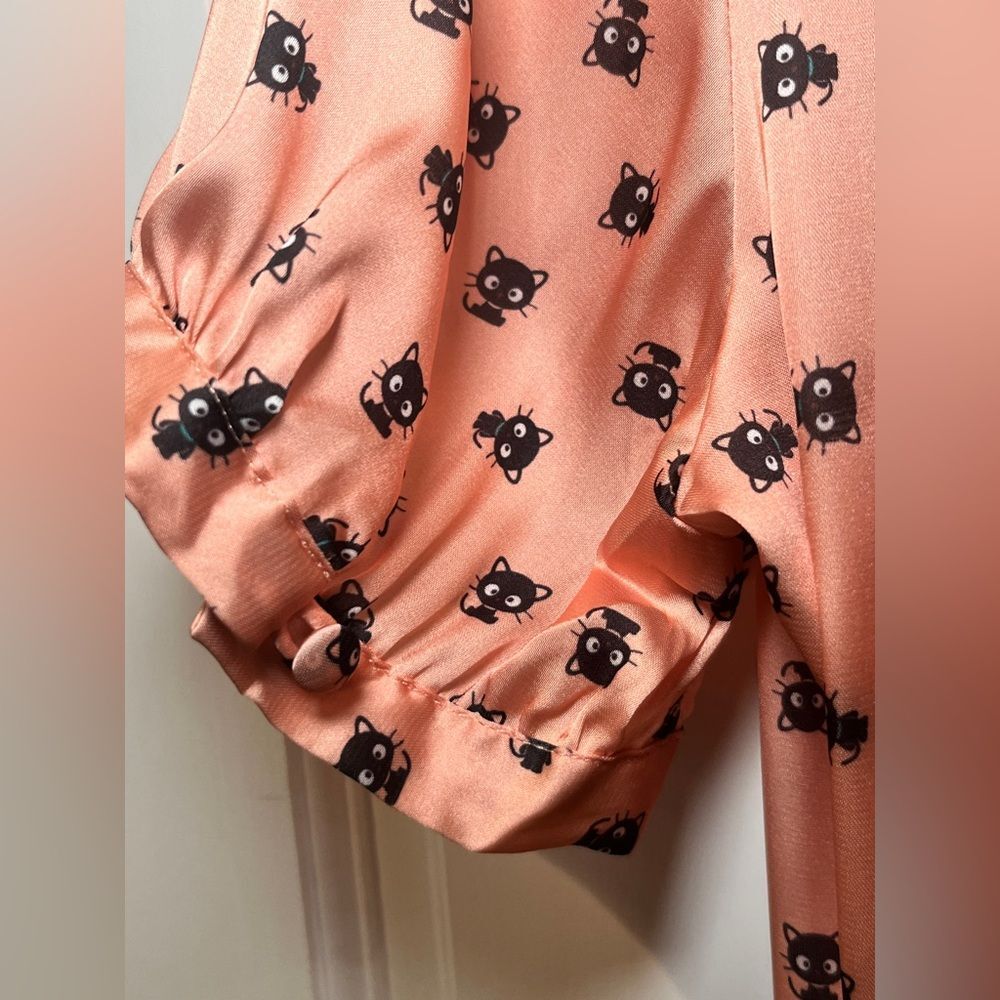 Sanrio Hello Kitty Chococat Patterned Women's Top… - image 5